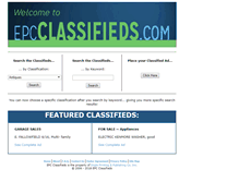 Tablet Screenshot of epcclassifieds.com
